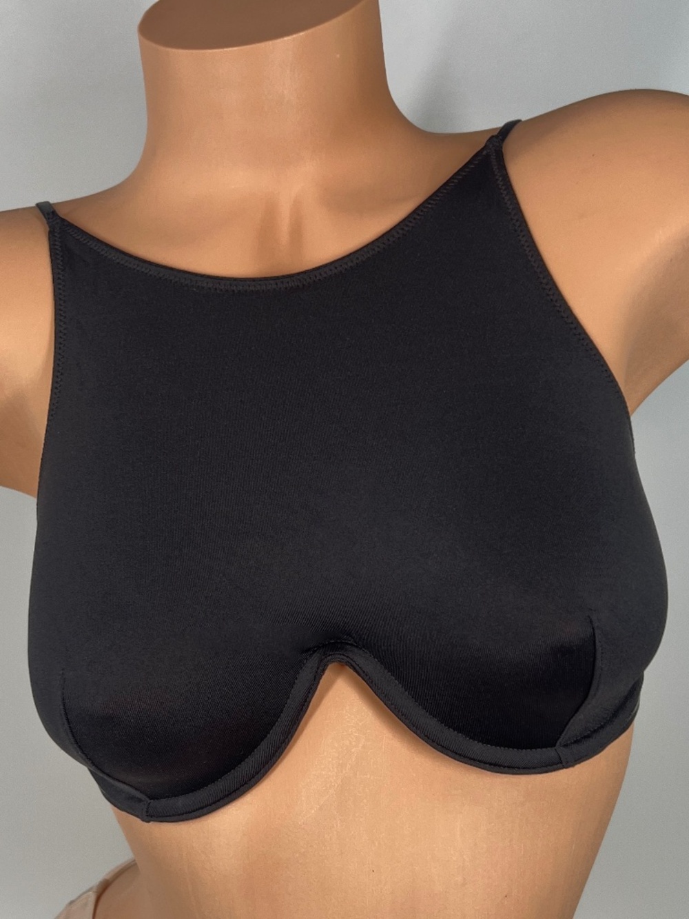Victoria's Secret Sleek Black High Neck Wire Top Bra 32B NEW - Picture 9 of 16